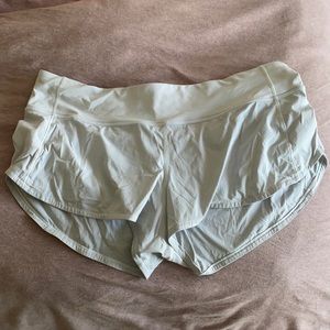 White Lululemon Speed Up shorts size 10